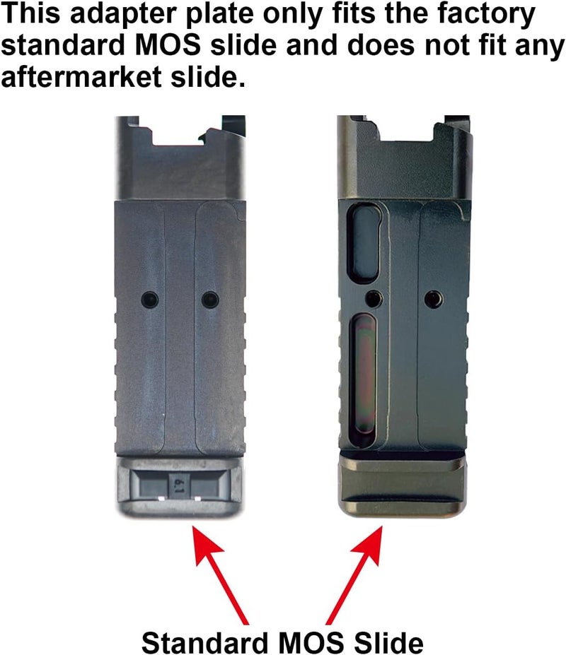 DPP Titanium Adapter Plate Compatible with Glock 17 19 MOS Holosun 407/507C/508T Trijicon RMR/SRO - Image 2